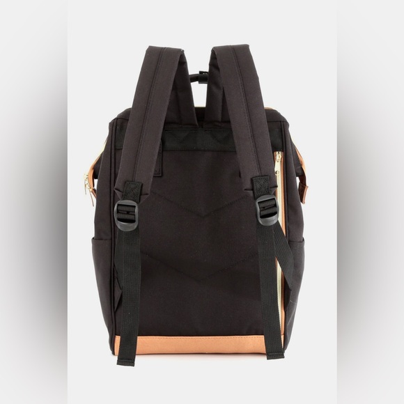 Himawari Contrast Waterproof Canvas Backpack Bag with Side Pockets - Picture 13 of 13